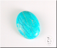 CABOCHON HOWLITE TURQUOISE 18X25
